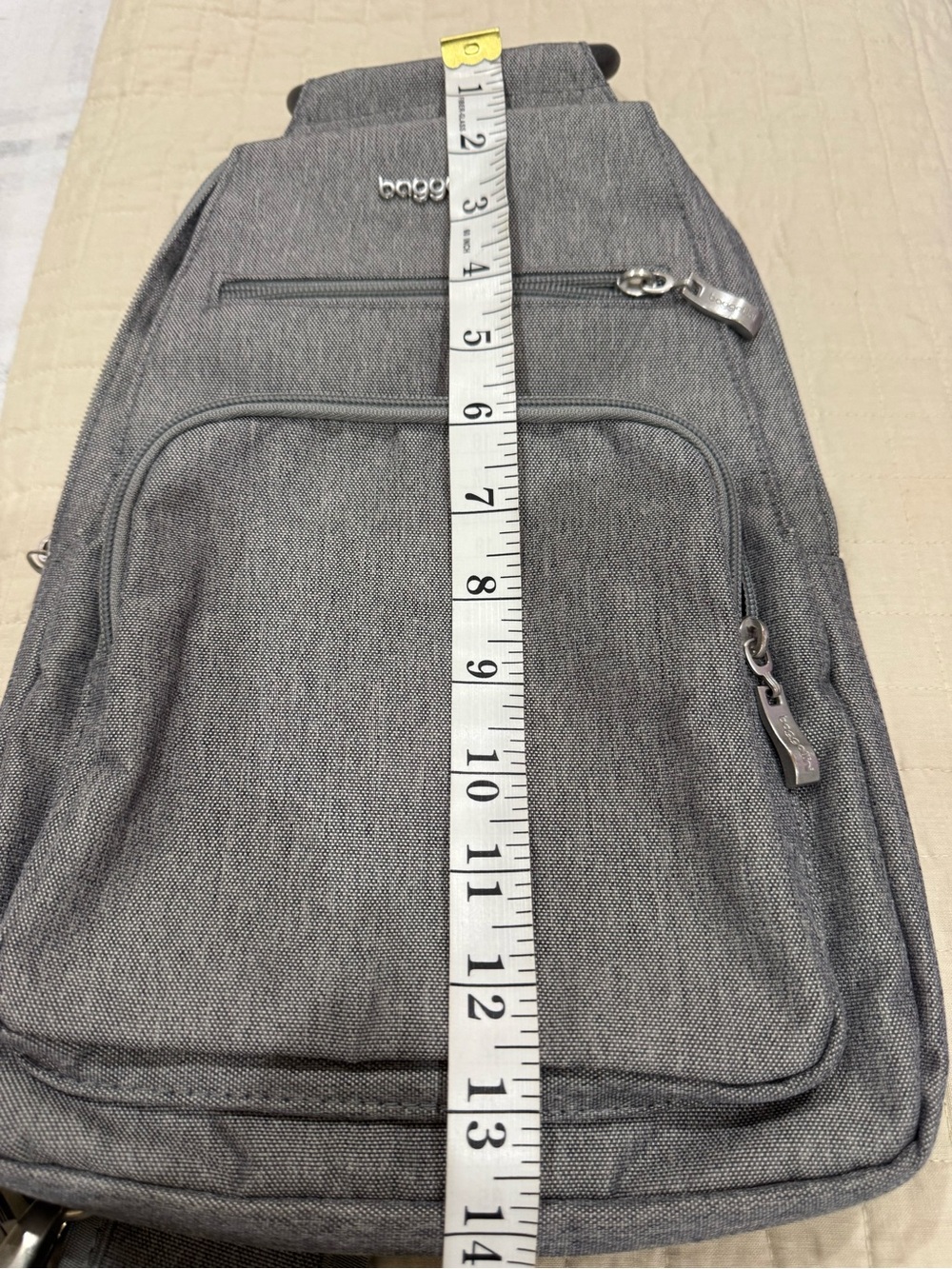 Baggallini Gray Crossbody Sling Bag - Picture 5 of 7